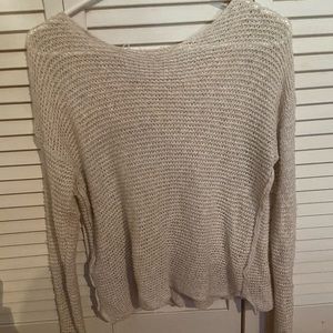 American Eagle lace back sweater